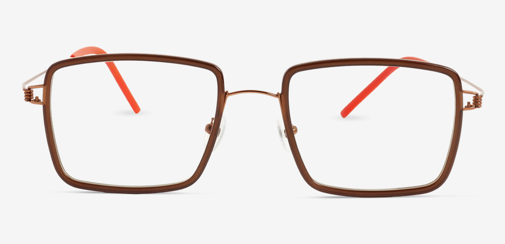 Evans Brown Square Glasses