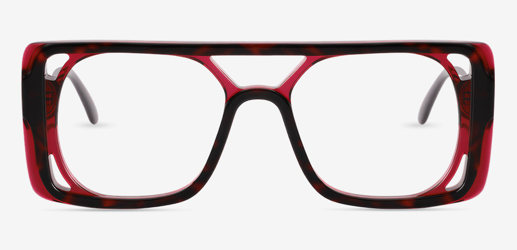 Richardso Gafas Aviador Rojas