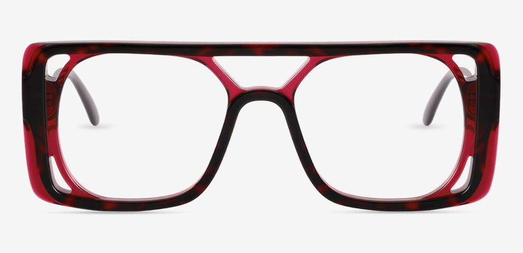 Richardso Gafas Aviador Rojas