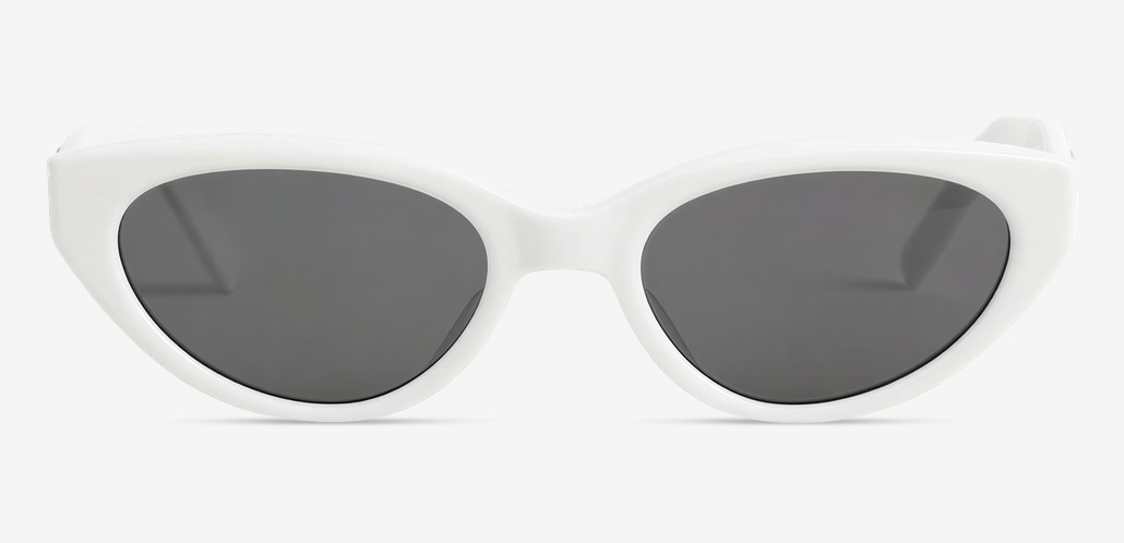 Avery White Cat Eye Sunglasses