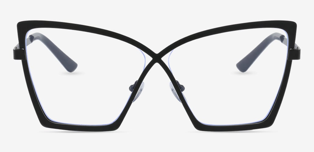 Johnny Black Cat Eye Glasses