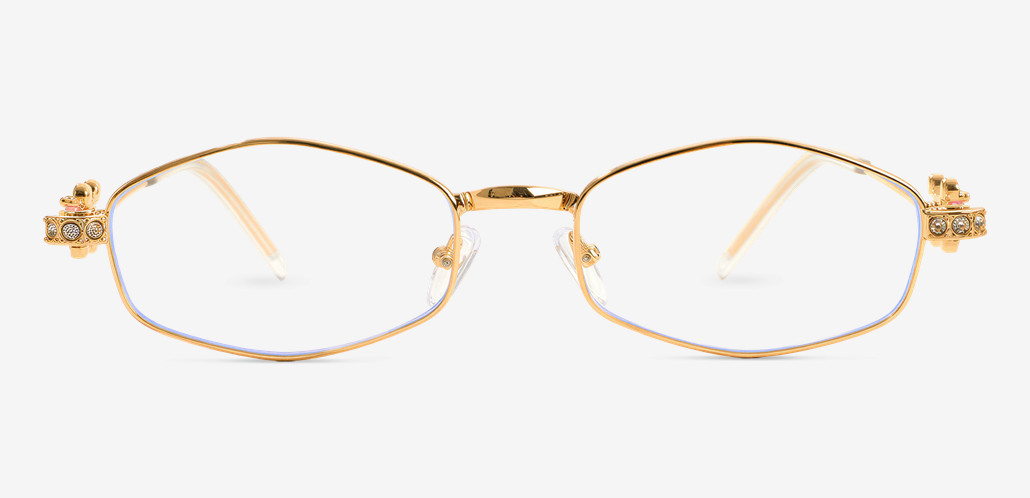 Penny Gold Oval Glasses