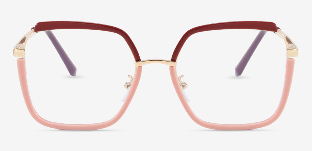 Lizzie Pink Square Glasses