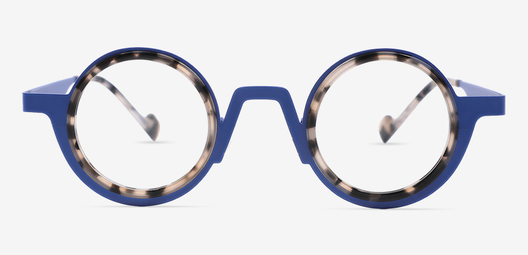 Careg Blue Round Glasses