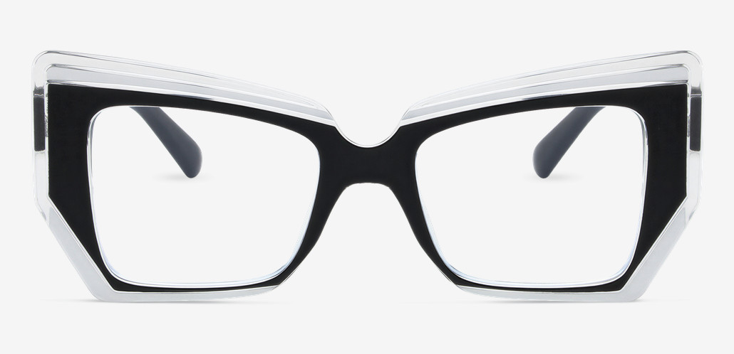 Gafas Tipo Cat Eye Negras Transparentes Wandy