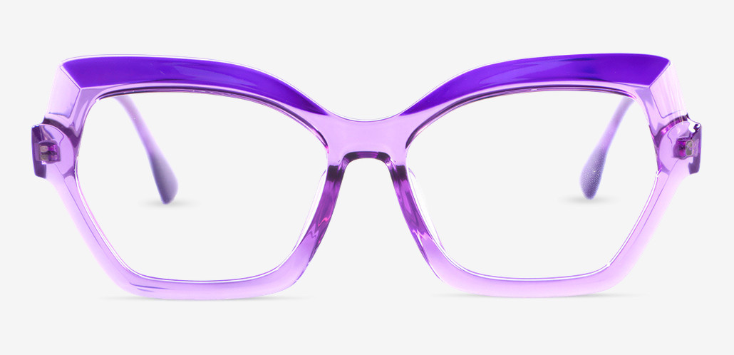 Quentin Gafas Geométricas Moradas