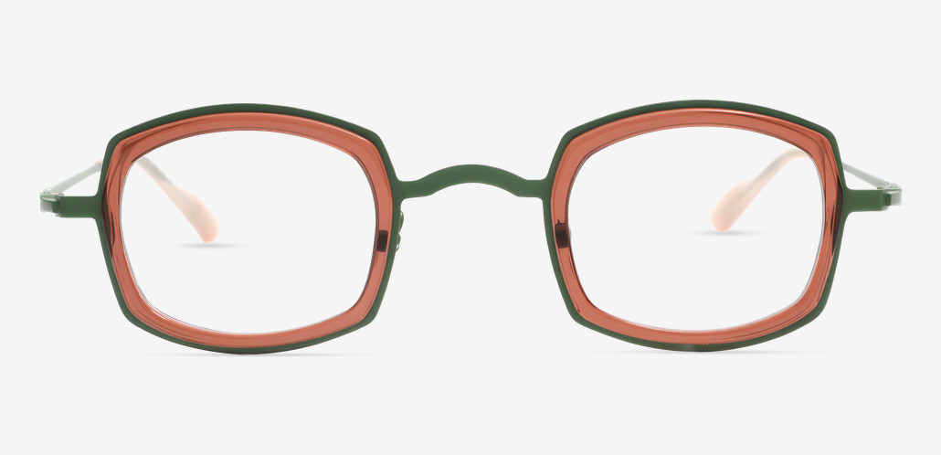 Kititie Brown Geometric Glasses