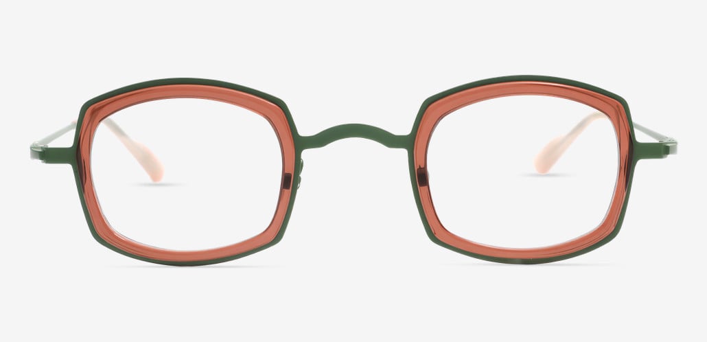 Kititie Brown Geometric Glasses