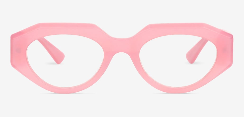 Gibson Pink Oval Glasses
