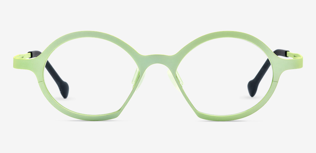Noel Green Round Glasses