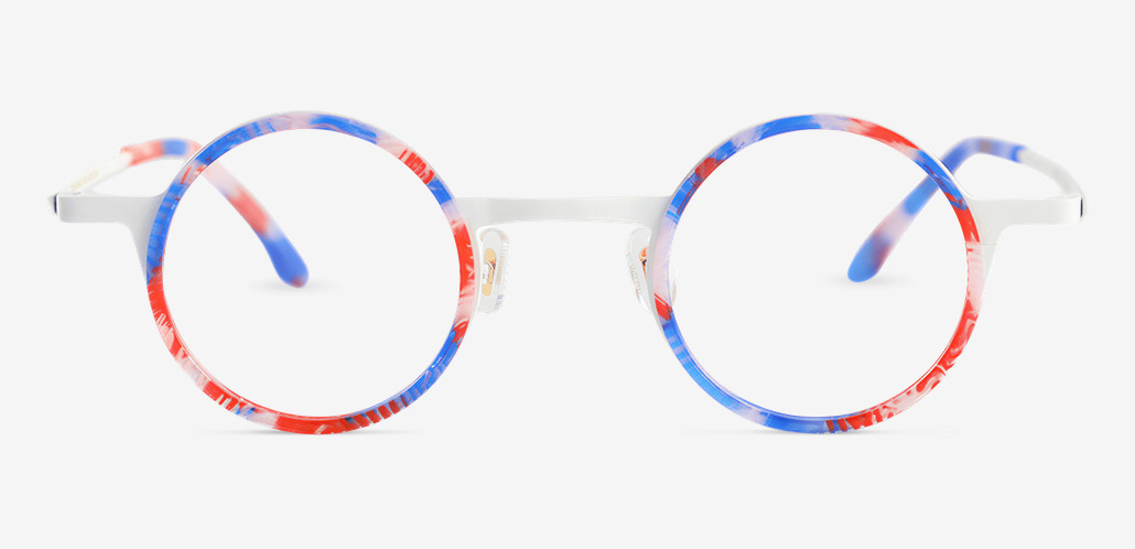 Yale Mehrfarbige Runde Brille