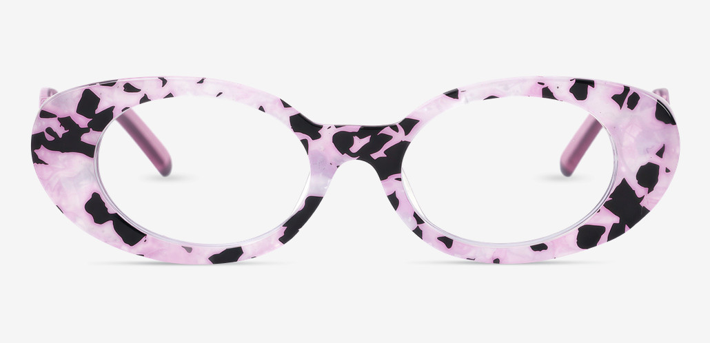 Ivory Gafas Ovaladas Rosas