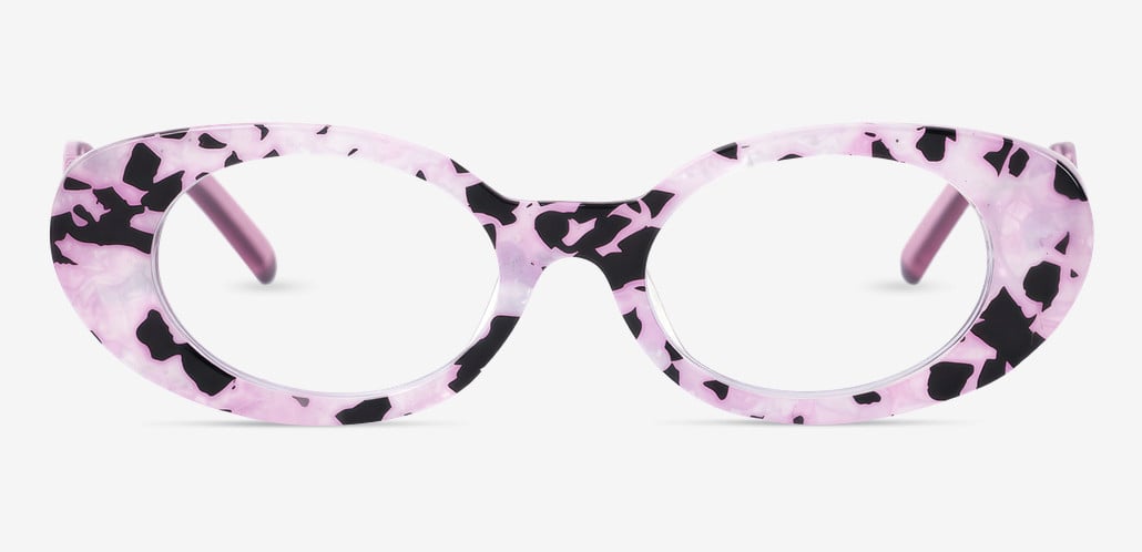 Ivory Occhiali Ovali Rosa