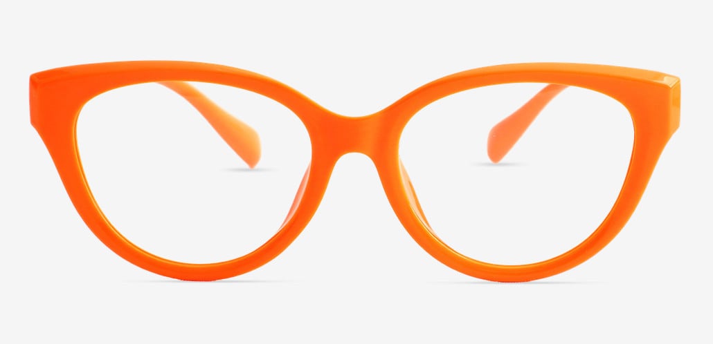 Tammy Orange Cat Eye Glasses