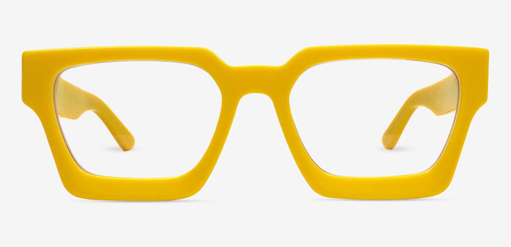 Petor Yellow Square Glasses