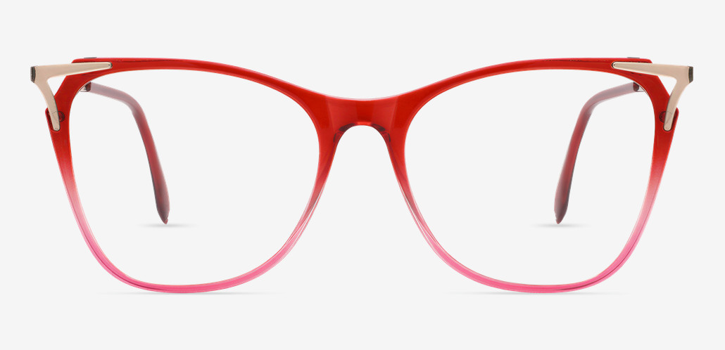 Jeromee Gafas Cat Eye Rojas