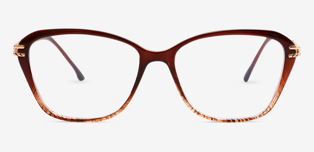 Edwii Gafas Cat Eye Marrones