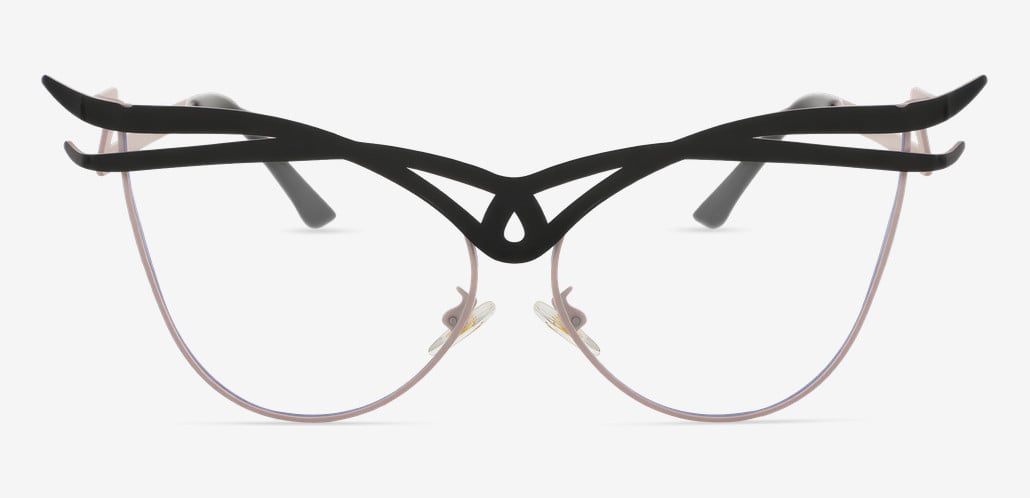 Regan Gafas Cat Eye Negras