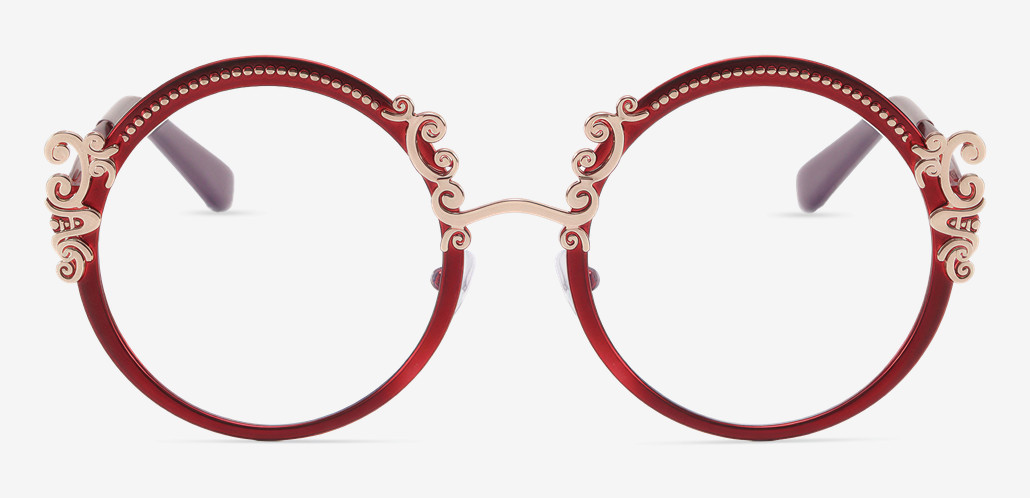 Juliana Gafas Redondas Rojas