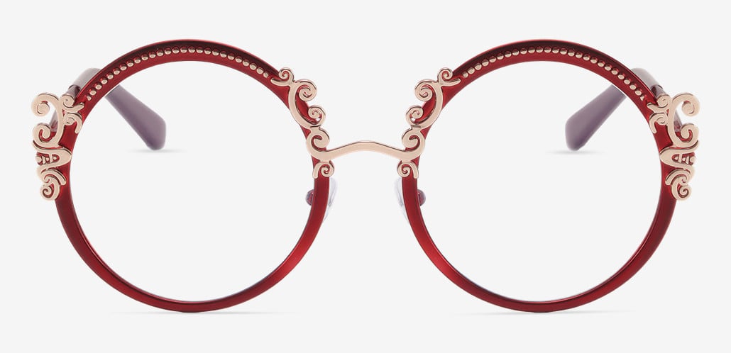 Juliana Gafas Redondas Rojas
