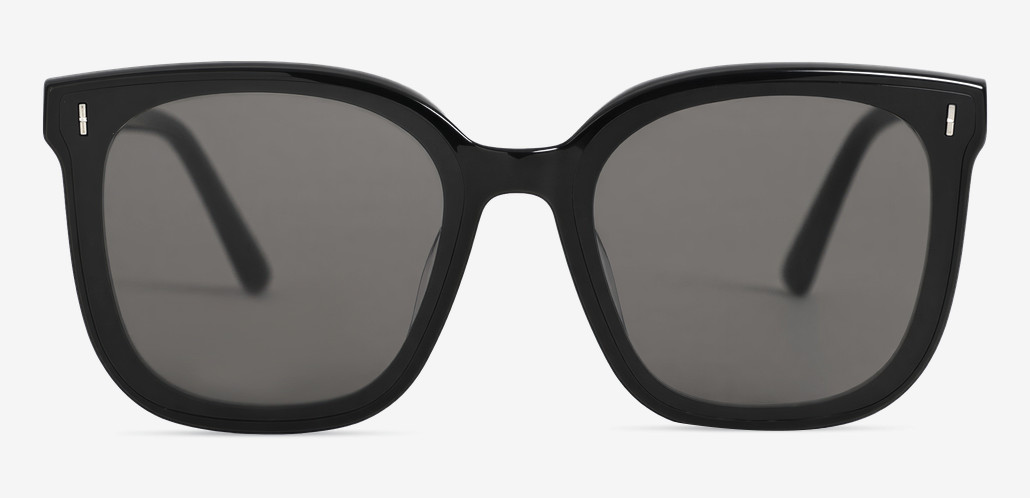 Penelope Black Square Sunglasses