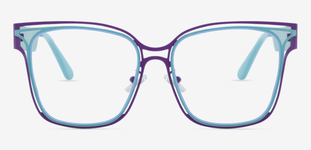 Joanne Gafas Cuadradas Moradas