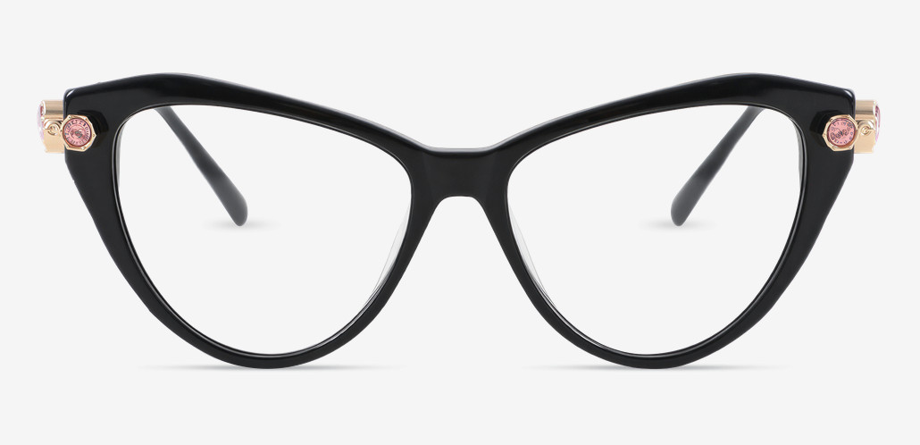 Adrienne Black Cat Eye Glasses