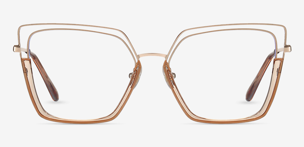 Carter Champagne Cat Eye Glasses