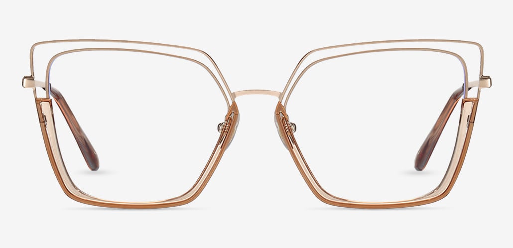 Carter Champagne Cat Eye Glasses
