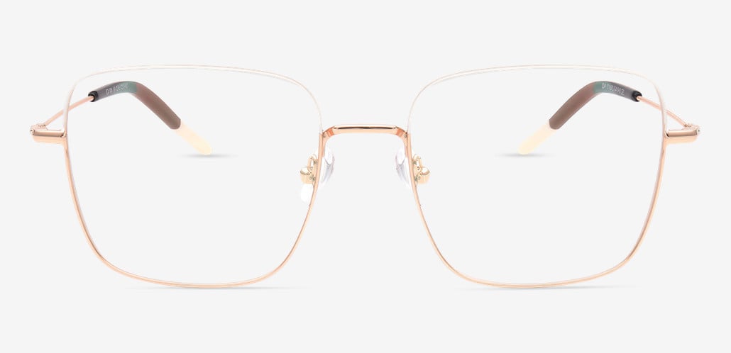 Ericee Gold Square Glasses