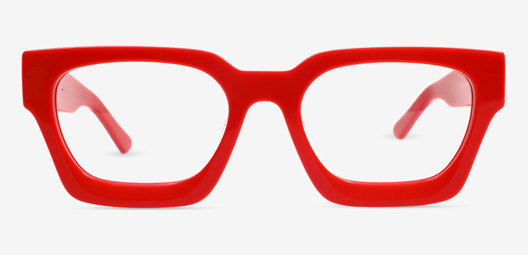 Petor Red Square Glasses