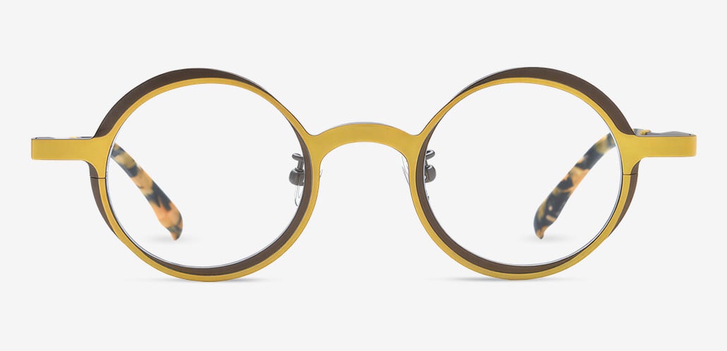 Neoco Yellow Round Glasses