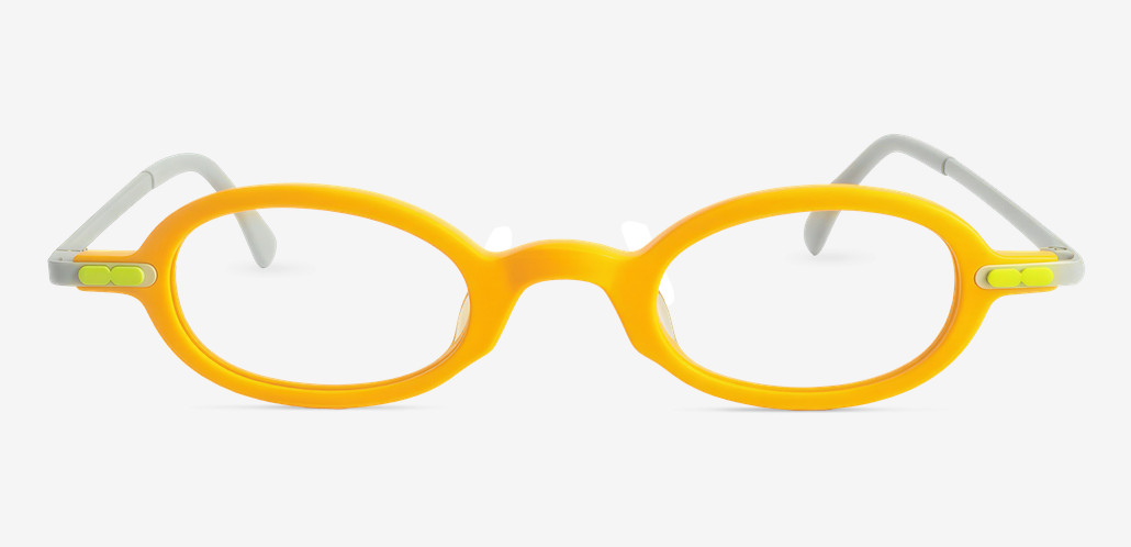 Kimberley Yellow Oval Glasses