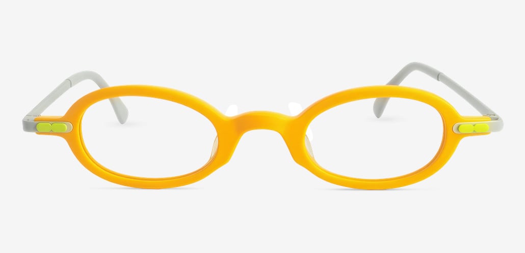 Kimberley Yellow Oval Glasses