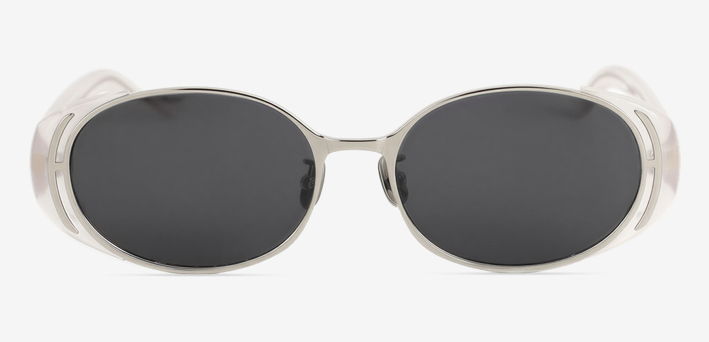 Lewis Clear Oval Sunglasses