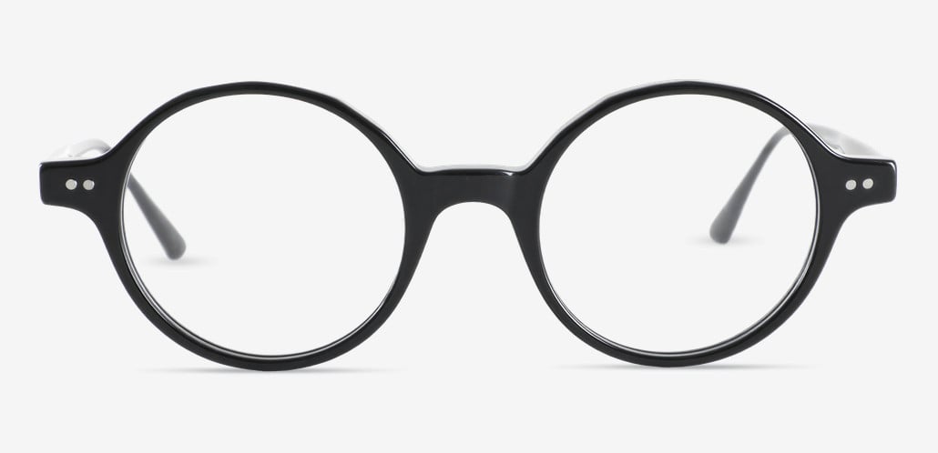 Sander Black Round Glasses