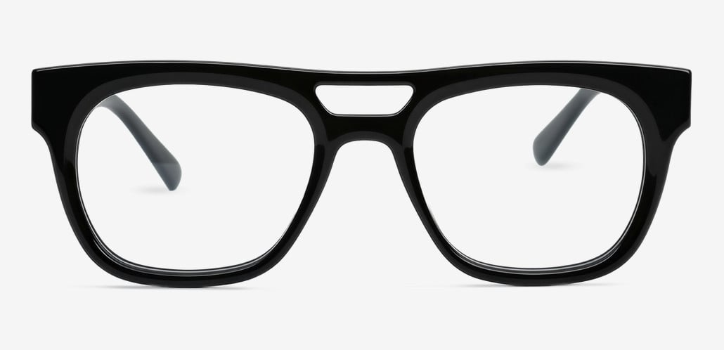 Simpson Black Aviator Glasses