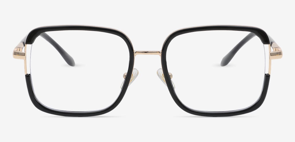 Edeline Gafas Cuadradas Negras