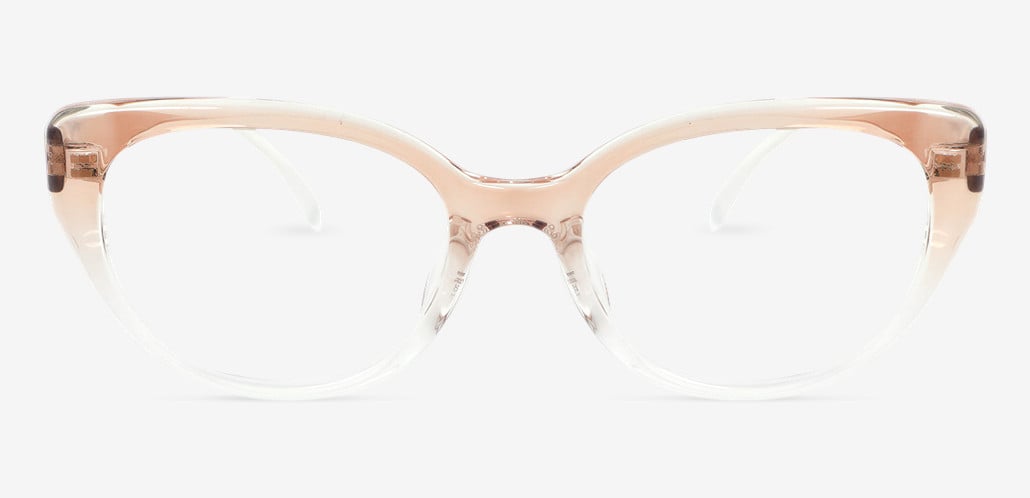 Claire Champagne Cat Eye Glasses