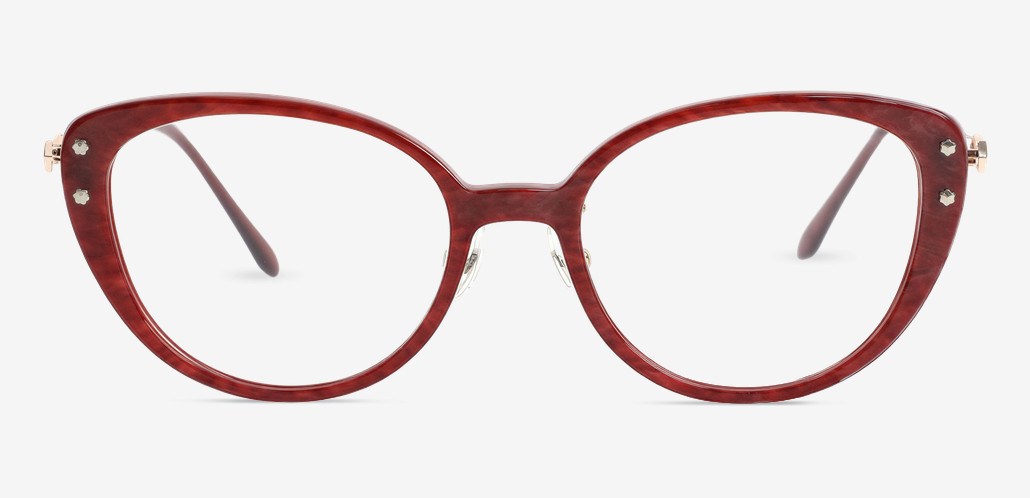 Clark Red Cat Eye Glasses