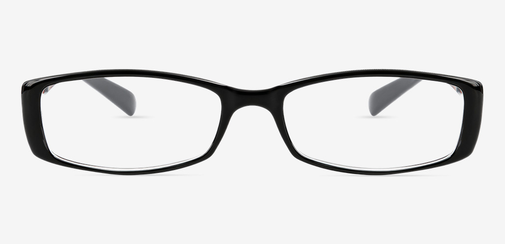 Pearl Gafas Rectangulares Negras