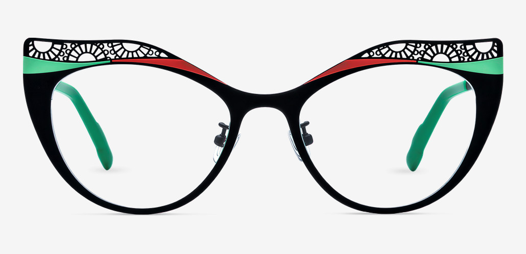 Maltz Black Cat Eye Glasses