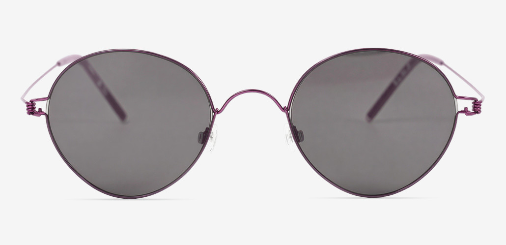 Clara Gafas de sol Redondas Moradas