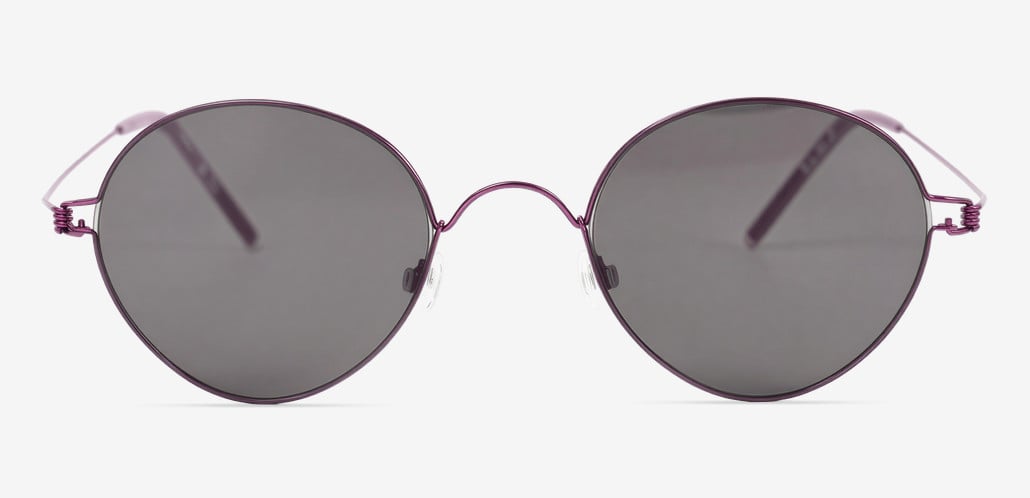 Clara Purple Round Sunglasses