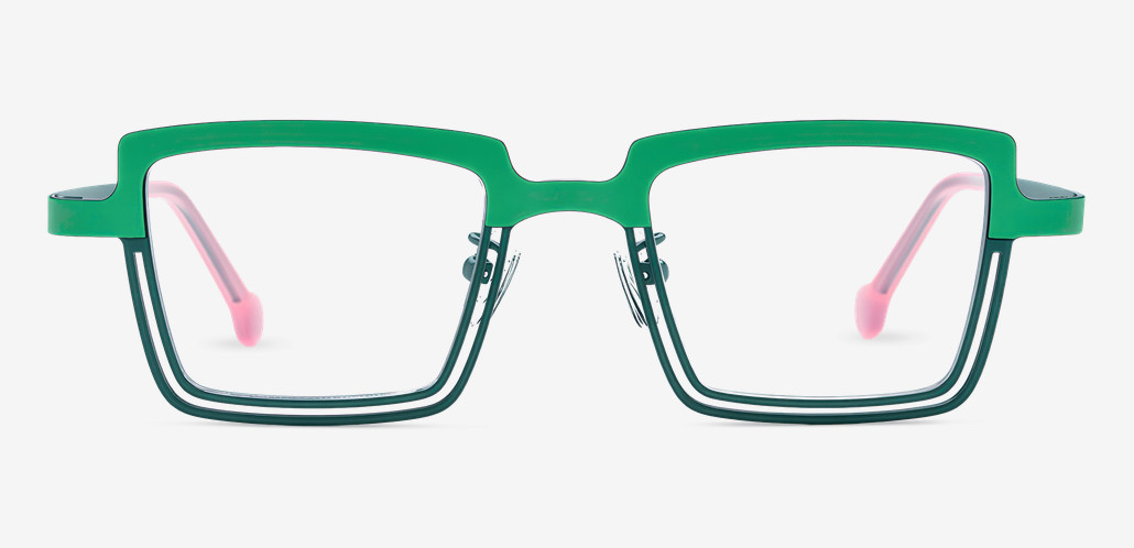 Taylor Green Rectangle Glasses