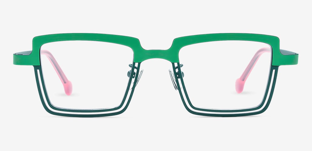 Taylor Green Rectangle Glasses