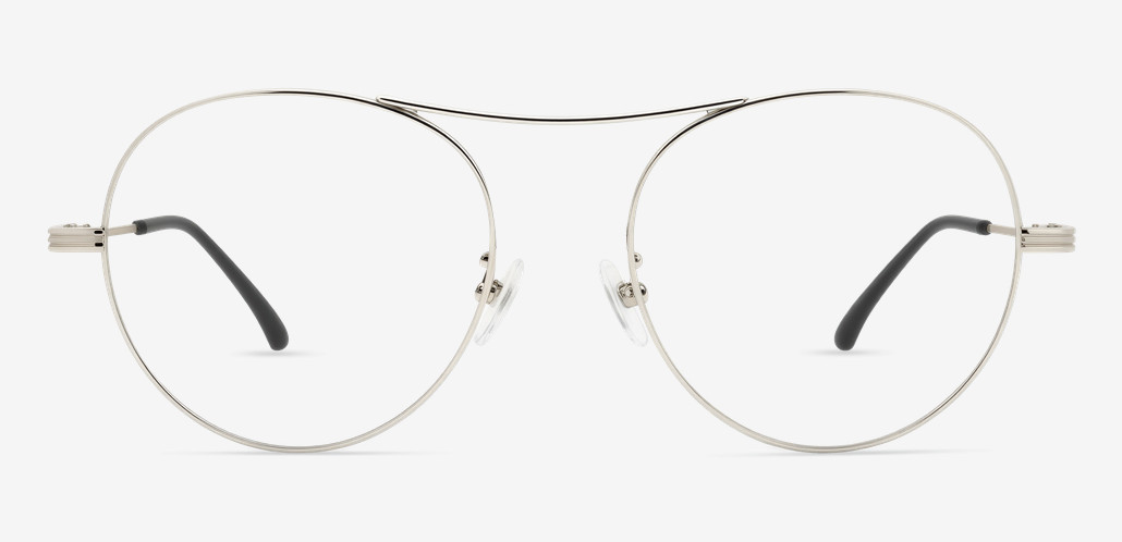 Feller Occhiali Aviator Argentati
