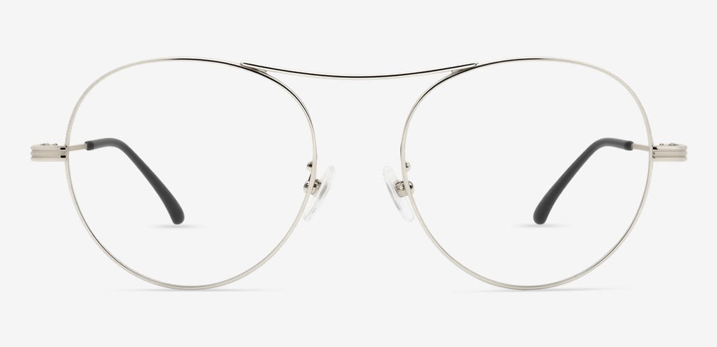 Feller Occhiali Aviator Argentati