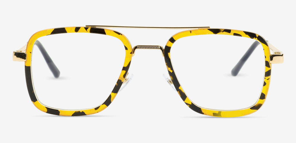 Hetty Yellow Aviator Glasses
