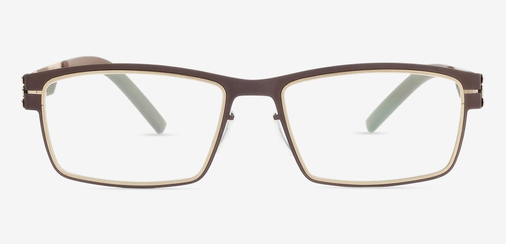 Andrea Brown Rectangle Glasses